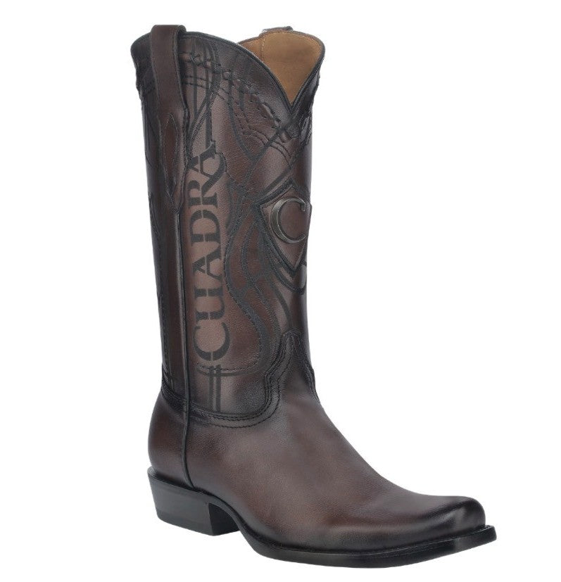 CU347 - MN Over Chestnut & Embroidery Narrow Square Toe