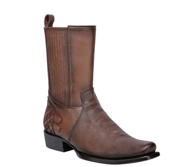 CU406 - MN Honey Zipper & Studs Narrow Square Toe