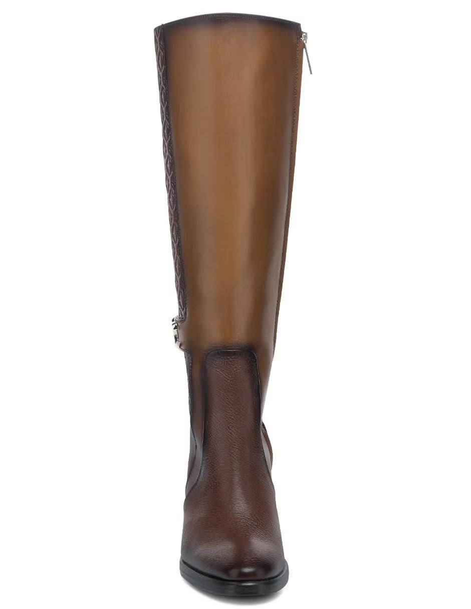 FC980 - LD HONEY DEER ZIPPER ROUND TOE