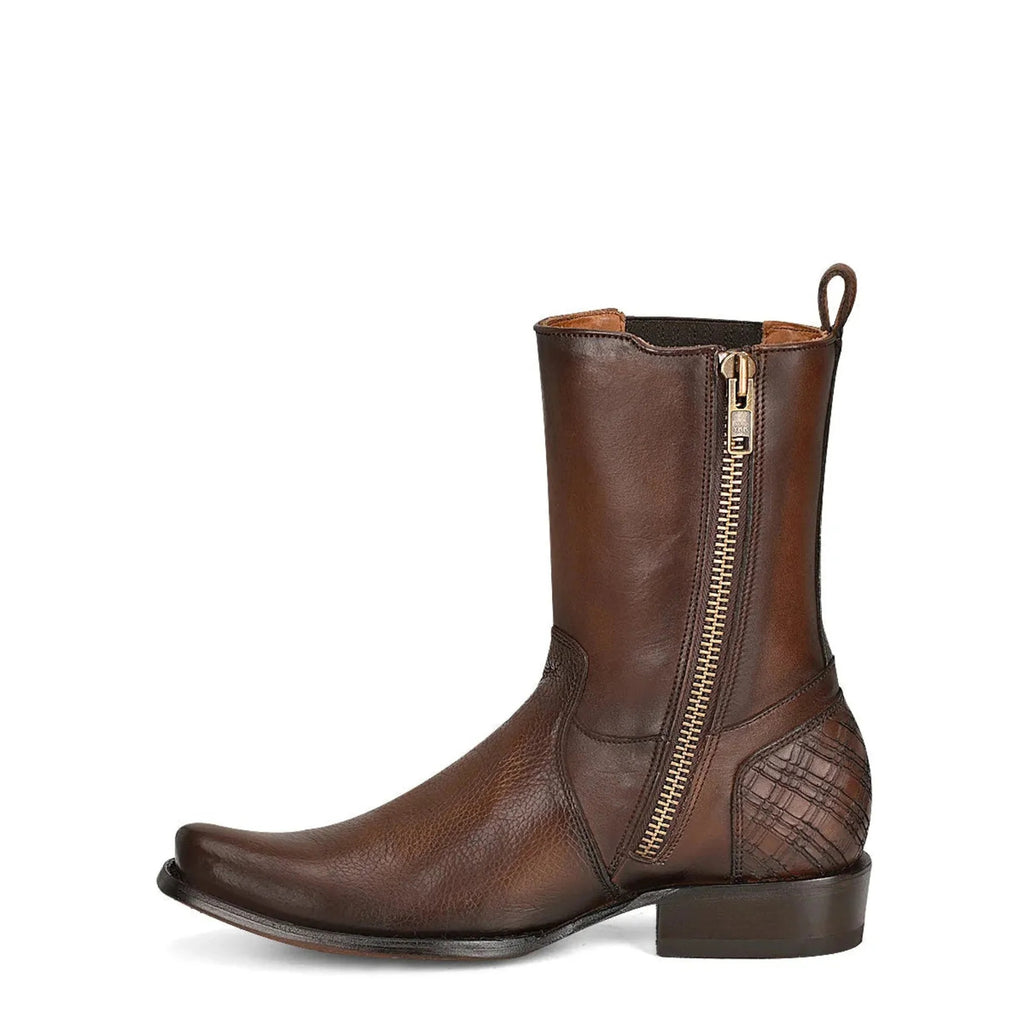 CU406 - MN Honey Zipper & Studs Narrow Square Toe