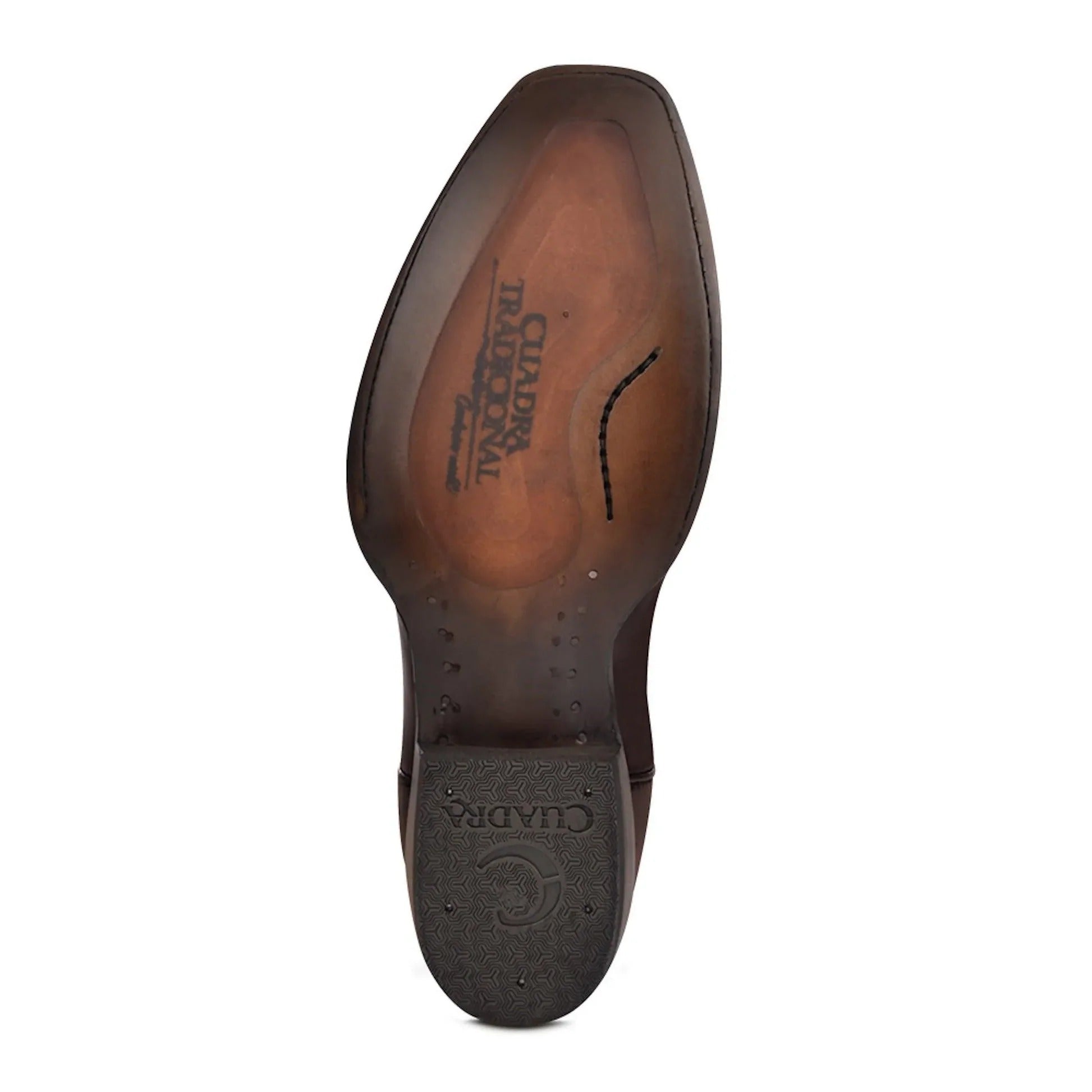 CU347 - MN Over Chestnut & Embroidery Narrow Square Toe